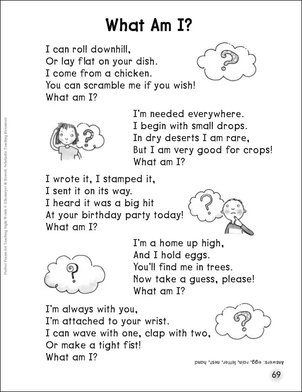 Adjective Poems