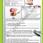 Adjectives And Articles ESL Worksheet By Tech teacher