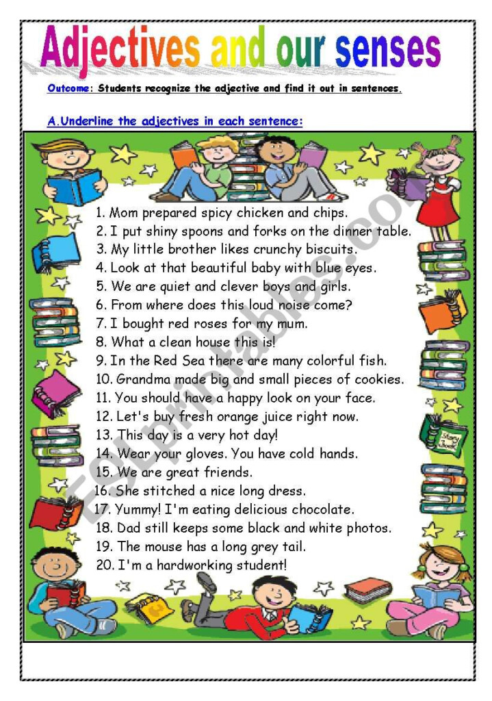 Adjectives And Our Senses ESL Worksheet By Manar k