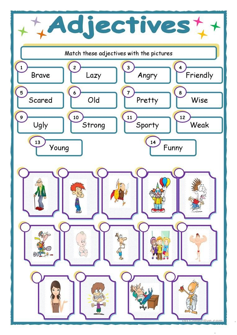 Adjectives English ESL Worksheets For Distance Learning And Physical
