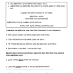 Adjectives Tell How Many Worksheets Proper Nouns Worksheet Adjective