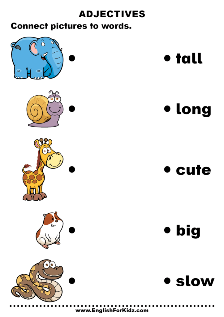 Adjectives Worksheets And Exercises