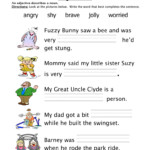 Adjectives Worksheets Image For Grade 5