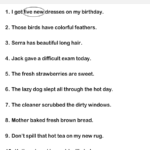Circle All Adjectives In Each Sentence Worksheet Turtle Diary