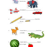 Comparative Adjectives English ESL Worksheets Pdf Doc