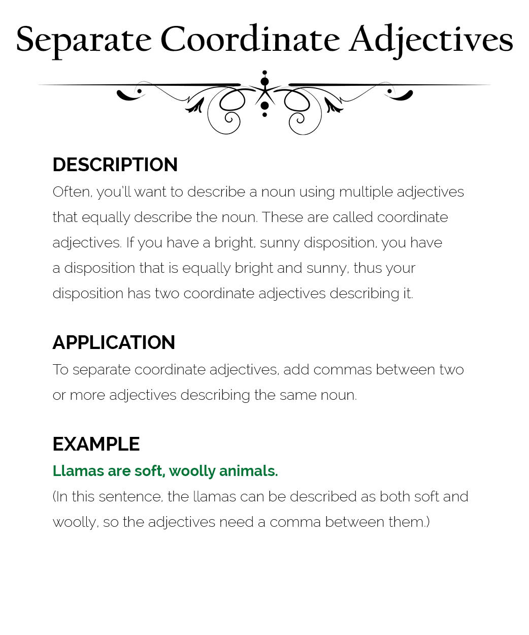 Coordinate Adjectives List Commas And Coordinating Adjectives Coordinate Adjectives List Commas And Coordinating Adjectives