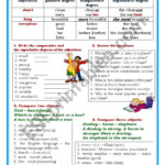 Degrees Of Comparison ESL Worksheet By Yuliya888