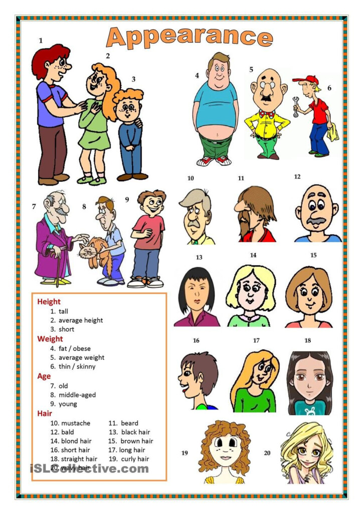 Describing Appearance Ingles Infantil L nguas Estrangeiras Lingua 