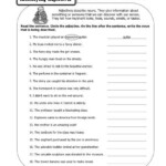 Difficult Adjective Worksheets