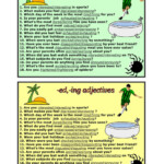 ed Ing Adjectives English ESL Worksheets Pdf Doc