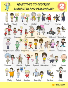 English Adjectives For Describing Character And Personality Eslbuzz English Adjectives For Describing Character And Personality Eslbuzz
