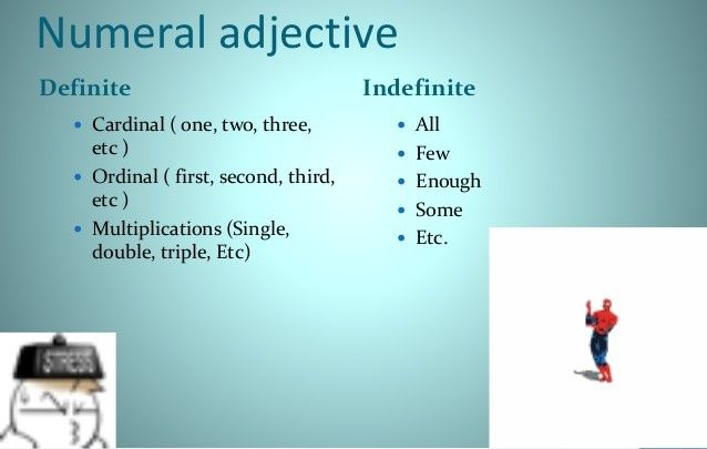 English Grammar A To Z Numeral Adjectives Adjectives English 