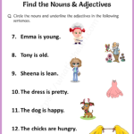 Find The Nouns Adjectives Worksheets For Grade 1 1 1 2021 Your