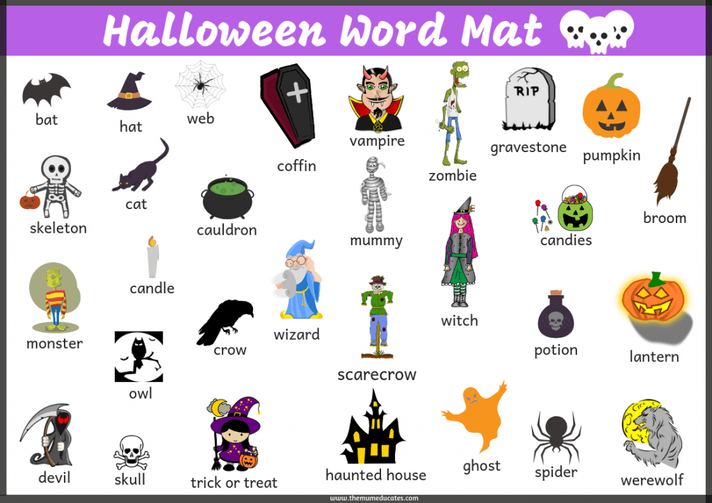 Free Halloween Word Scramble Worksheet The Mum Educates