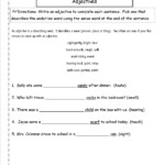 Free Using Adjectives Worksheets