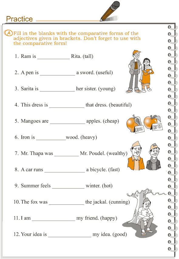 Grammar Grade 3 Grammar Lesson 5 Adjectives Comparison