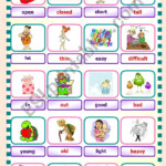 Opposites Adjectives 1 2 ESL Worksheet By MeireSilva