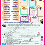 WORD FORMATION ADJECTIVES FROM NOUNS ESL Worksheet By Asungilsanz